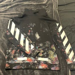 OFF WHITE SEEING THINGS PAINT SPLATTER HOODIE PERFECT CONDITION